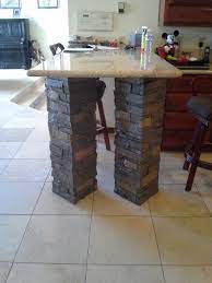 If you have a overhand over the island, attach columns to the corners of the island that extend all the way to the overhang. Unique Kitchen Ideas Kitchen Island Diy Genstone