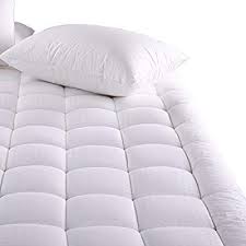 Amazon Com Merous Twin Xl Size Cotton Mattress Pad Pillow Top Hypoallergenic Quilted Mattress T Mattress Pad Cover Pillow Top Mattress Mattress Buying Guide