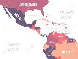 Students can write the names on the map. Central America Map High Detailed Political Map Central American Royalty Free Cliparts Vectors And Stock Illustration Image 152897110