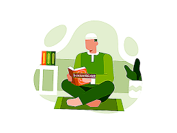 Surah ini diturunkan dimekkah yang terdiri dari 7 ayat dan surah pertama yang dibaca seseorang dalam setiap rakaat shalat. Surat Al Fatihah Makna Bacaan Dan Bahan