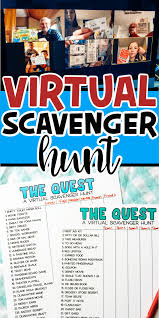 Free Printable Virtual Scavenger Hunt In 2020 Scavenger Hunt Virtual Families Virtual Classrooms