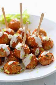 Buffalo Chicken Meatballs Recipe Skinny Taste Recipes Baked Chicken Meatballs Recipes
