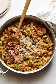 Brussels Sprouts Pasta With Bacon And Vinegar Recipe Recipe Recipes Bacon Pasta Nyt Cooking