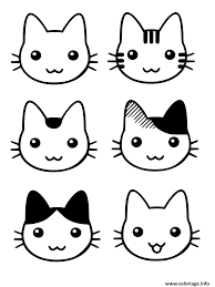 Voir plus d'idées sur le thème dessin chat, dessin, illustration de chat. Coloriage Tete De Chaton Trop Mignon Dessin Chaton A Imprimer
