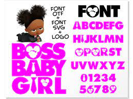Boss Baby Girl Font Installable Font Otf Boss Baby Girl Font Svg Boss Baby Girl Logo Svg Png African American Boss Baby Girl Bundle In 2021 Boss Baby