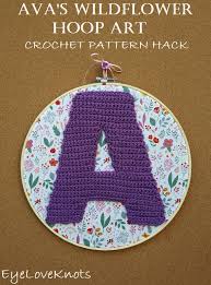 Wildflowers hand embroidery pattern beginner pattern flower etsy. Ava S Wildflower Hoop Art Diy Crochet Pattern Hack Eyeloveknots