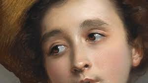 La Belle en Bleu' par Gustave Jean Jacquet, Paris 1846