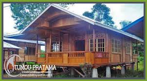 Rumah kayu doro gepak tampak depan : Rumah Kayu Tipe 70 Tumou Pratama Rumahkayuwoloan Com
