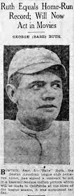 Baseball Researcher: An Illustrated Guide to “Headin' Home,” Babe Ruth's  First Feature Film