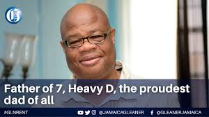 There is no need to get iffy with this one. Plain and simple, proud dad is  indeed a person, and his name is Junior 'Heavy D' Frazer. The music  industry titan radiates