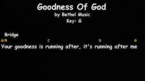 Maybe you would like to learn more about one of these? Goodness Of God Bethel Music Lyrics And Chords Female Key Youtube