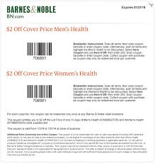 Barnes And Noble Get 2 Off Cover Price Men S Health Or Women S Health At Barnes And Noble With Coupon Through Janu Printable Coupons Barnes And Noble Coupons