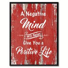 A Negative Mind Will Never Give You A Positive Life Calligraphy A Negative Mind Will Never Give You A Positive Life Inspirational Quote Saying Gift Ideas Home Decor Wall Art Home Decor Wall Art Wall Art Decor Print Pictures