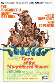Seven gunmen from a variety of backgrounds are brought together by a vengeful young widow to protect her town from the private army of a director antoine fuqua brings his modern vision to a classic story in the magnificent seven. Guns Of The Magnificent Seven Movie Reviews