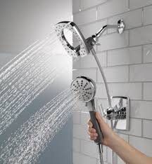Delta T17264i Ashlyn 17 Series Dualfunction Shower Trim Kit With 2spray Touch Clean In2ition 2in1 Hand Held Shower Head With Shower Faucet Shower Heads Faucet
