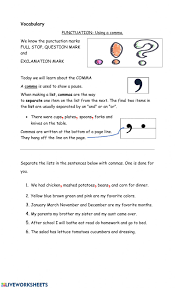 First grade comma worksheet, comma splice practice worksheet answers and first. Commas In A Series Homework Practice Worksheet