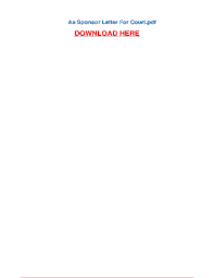 As the name indicates it highlights the character of that person and it is important that the person writing this letter should be honest in their feelings and only then should agree to write about. 21 Printable Sponsorship Letter Sample Forms And Templates Fillable Samples In Pdf Word To Download Pdffiller