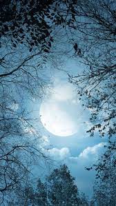 Iphone Night Sky Moon Bing Images Scenery Background Pictures Moon Time