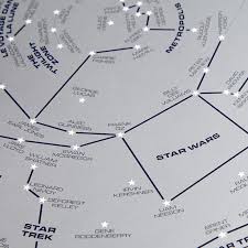 Science Fiction Star Chart Original Open Edition