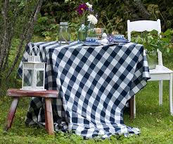 Check spelling or type a new query. Cotton Buffalo Check Tablecloths For Square Tables Navy Cream