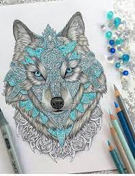 Mandala tete de loup 1 ce joli loup nattend qua etre colorie dans ce joli mandala tres original a vous de jouer. Diy Ideas Tumblr Mandala Dessin Loup Mandala Loup Dessin