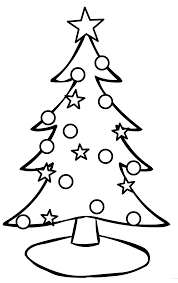 Simple Christmas Tree Coloring Pages Christmas Tree Coloring Page Christmas Tree Drawing Tree Coloring Page