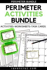 Perimeter Worksheets And Task Cards Summer Themed Upper Elementary Math Math Division Worksheets Perimeter Worksheets