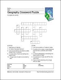 The combination of all these crossword puzzles exposes your 10 Worksheets That Will Teach Your Child Basic Geography Terms Free Printable Crossword Puzzles Basic Geography Printable Crossword Puzzles