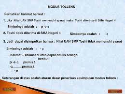 Tidak lengkap rasanya jika kita tidak mencoba mengerjakan soal mengenai induksi matematika. Modus Ponens Modus Tollens Silogisme Latihan Soal Evaluasi Ppt Download
