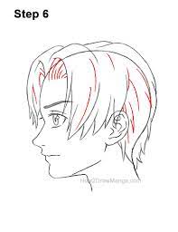 This is a next level spiky hairstyle which sticks out on all sides. How To Draw A Manga Boy With Parted Hair Side View Step By Step Pictures How 2 Draw Manga