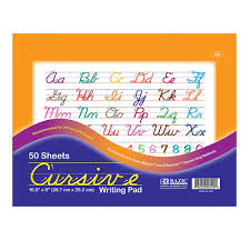 Well, some children do not think cursive writing is easy. Bazic Cursive Writing Pad 50 Sheet 10 5 X 8 Handwriting Learning Practice Workbook For Beginning Grades 2 3 Kids Student 1 Pack Walmart Com Walmart Com