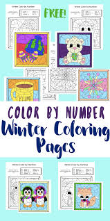 These worksheets are no prep! Winter Color By Number Printables Views From A Step Stool