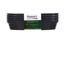 Plant saucers, 6 pack of 30cm transparent flower pot outdoor flower decorative. Green Stewart 2139019 30 Cm Multi Purpose Saucer Saucers