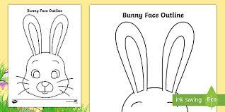 Download high quality bunny face clip art from our collection of 41,940,205 clip art graphics. Cute Easter Rabbit To Colour For Kids Primary Resources
