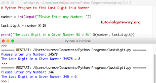 Player_number = int(raw_input(are you player 1 or 2? Python Program To Find Last Digit In A Number
