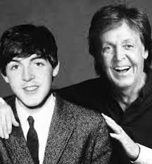 A very young John and Paul. They would become the most successful  songwriting duo in music history.