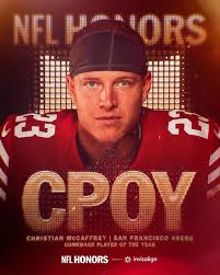 Christian McCaffrey is the NFL's Comeback Player of the Year - the first  running back to win since 2001 🔥 After playing just four games in 2024, he  followed it up with