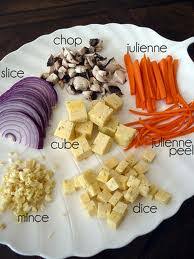 A Very Useful Vegetable Cut Chart Slice Dice Julienne