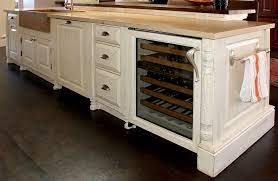 It is a kind of container to store and cool the wine. Kitchen Island With Wine Cooler La Puerta Originals
