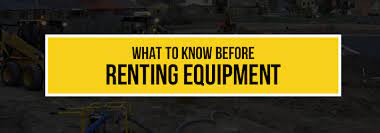 What To Know Before Renting Equipment Macallister Rentals