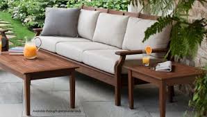Jensen Leisure Opal Sofa With Cushion Jordan S Furniture Patio Furniture For Sale Backyard Furniture Top Outdoor Furniture