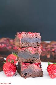 Brownies Aux Fraises Recette Brownies Fraise Au Chocolat Fondue Au Chocolat