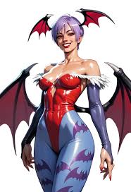 Rule 34 - Ai Generated Bat Wings Civitai Darkstalkers Head Wings Leotard  Lilith Aensland Panviewai Panviewai Pinup Purple Hair Red Eyes Short Hair  Stockings Succubus Thighs Wings | 12490284