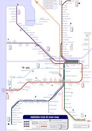 Adelaide Train Map Train Map Adelaide South Australia Map