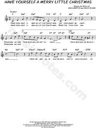 Behold deluxe edition.own a cd of be. Hugh Martin Have Yourself A Merry Little Christmas Sheet Music Leadsheet In C Major Transposable Download Print Sku Mn0035499