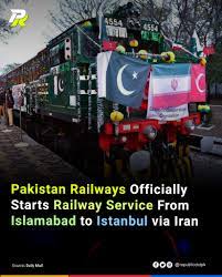 Pakistan Republic - Pakistan Railways has officially resumed train  operations from Islamabad to Turkey's Istanbul via the route of Iran.  Speaking to the Inauguration ceremony of Islamabad- Tehran - Istanbul  freight train,