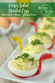 Caesar Salad Deviled Eggs Peace Love And Low Carb