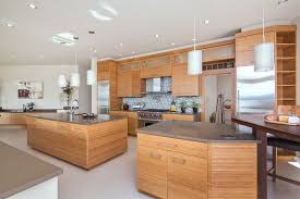 53 High End Contemporary Kitchen Designs With Natural Wood Cabinets Contemporary Kitchen Kitchen Design Decor Top Kitchen Designs