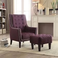 Shop for the best womb chair and ottoman replica by eero saarinen in manhattan home design. Ophelia Accent Chair W Ottoman Purple Acme Furniture Furniture Cart