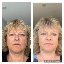 On a Zoom with my toxin-cream organic makeup group. I'm still listening and  watching attentively, but I was still able to apply the new colors I just  got in with my fingers.